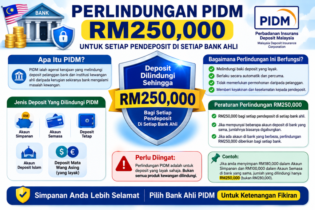 Perlindungan PIDM RM250,000