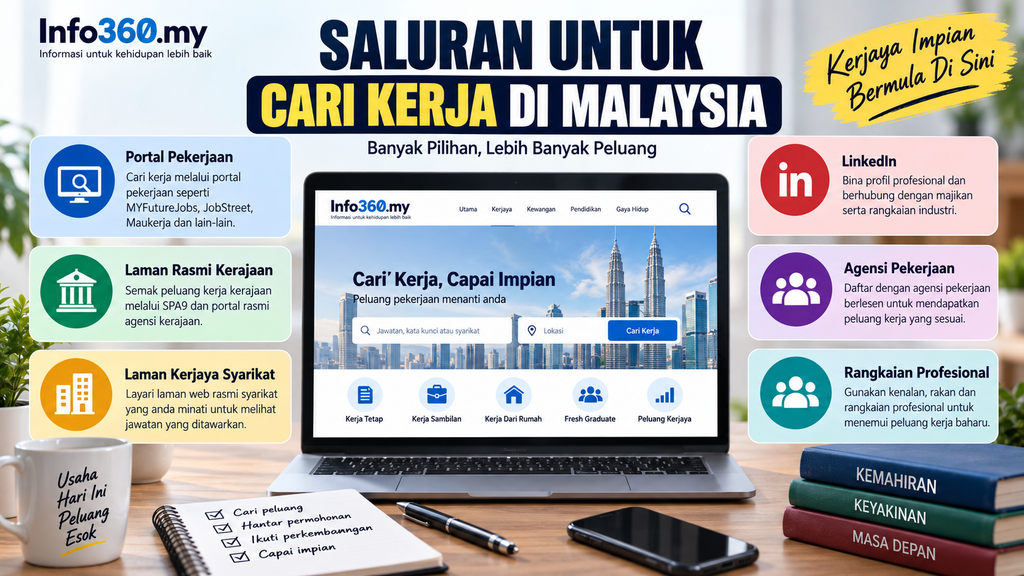 Saluran untuk cari kerja di Malaysia