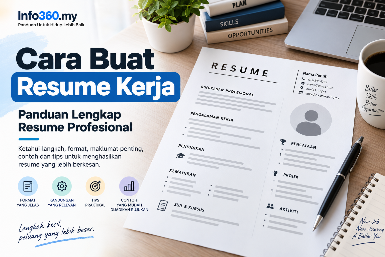 Cara buat resume kerja