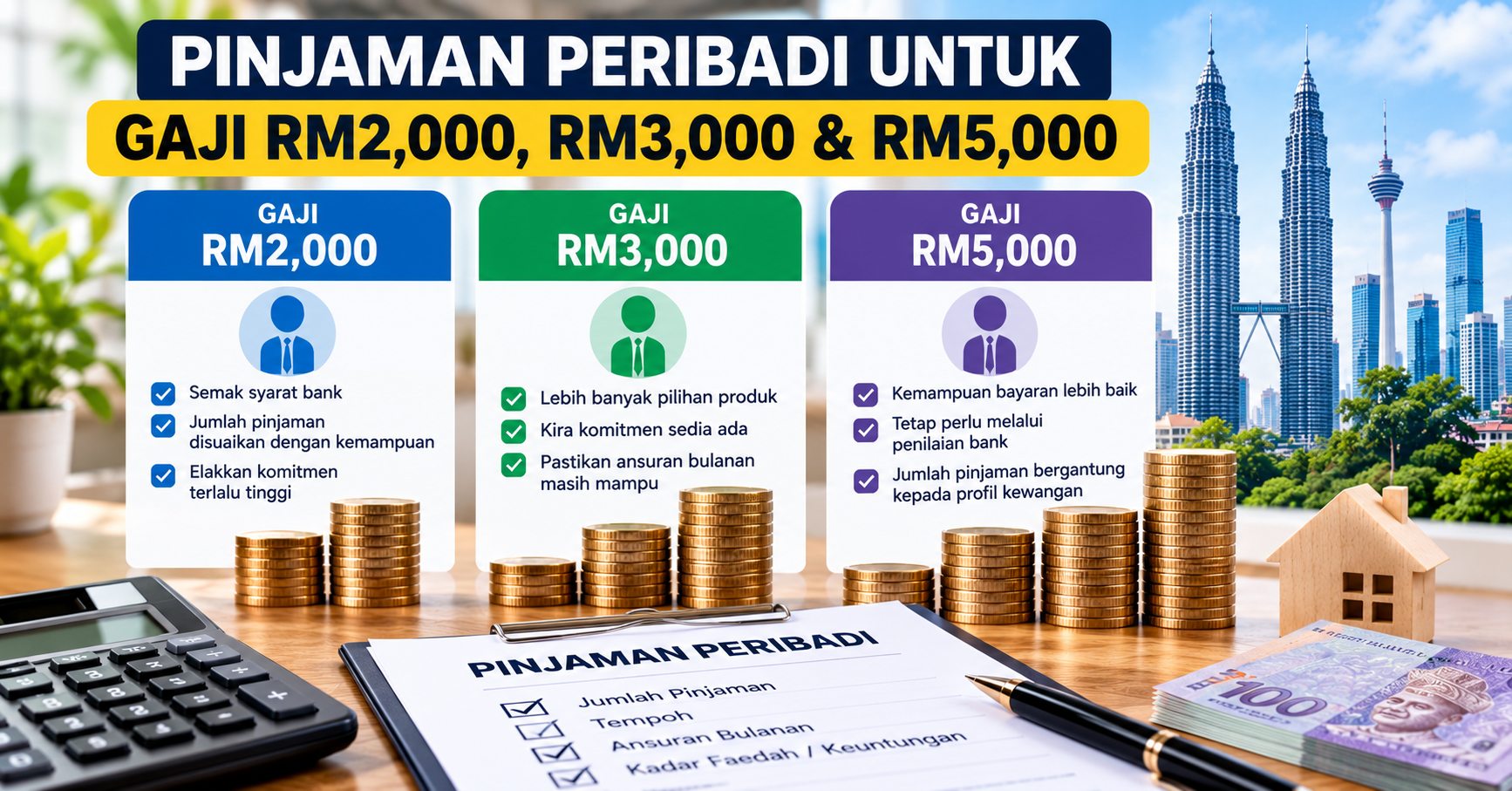 Pinjaman peribadi untuk gaji rm2000 rm3000 rm5000