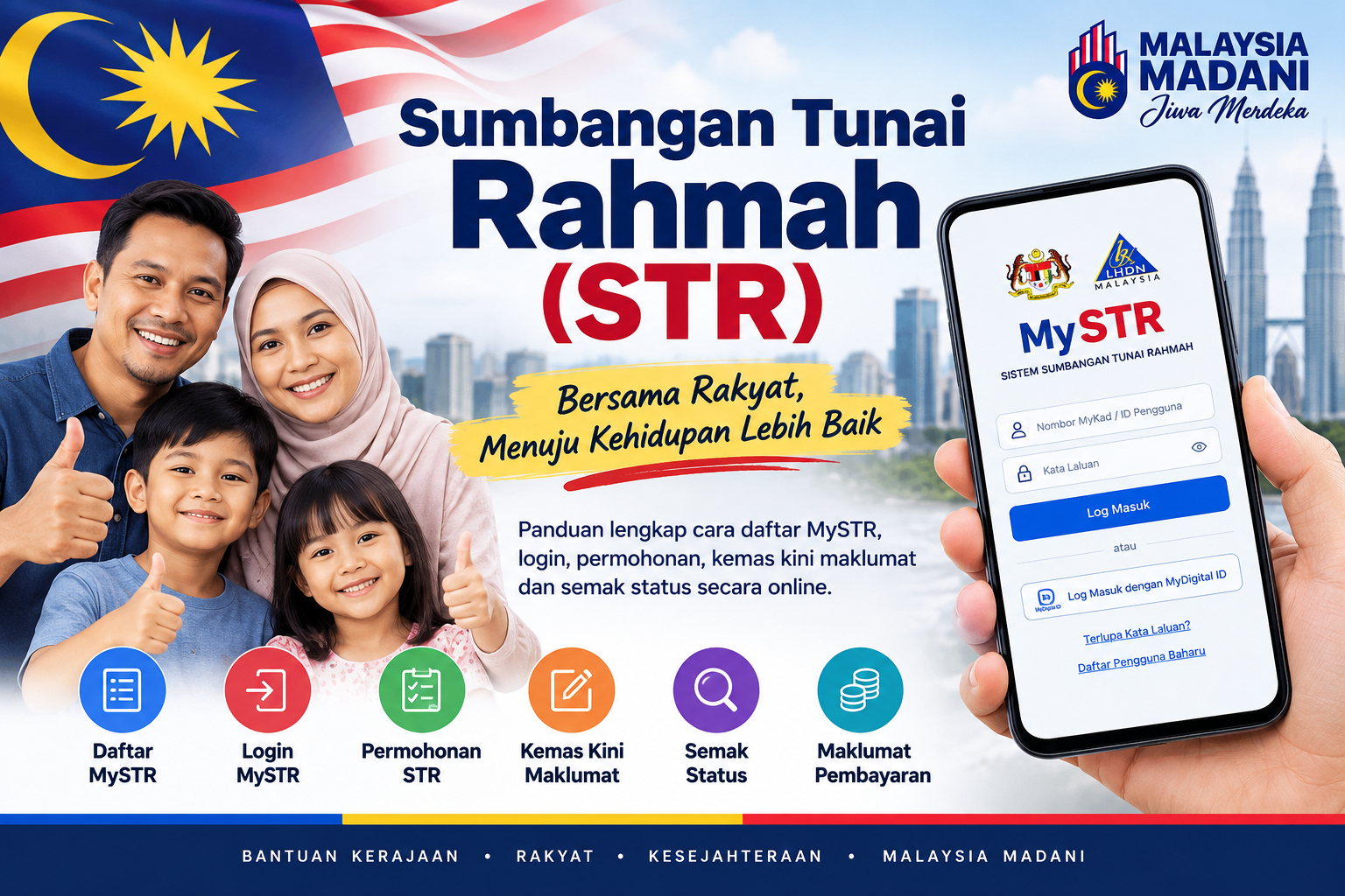 Cara semak status STR melalui MySTR