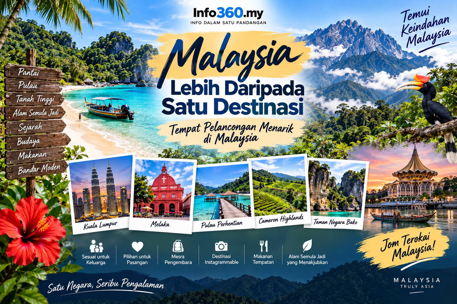 Tempat percutian menarik di Malaysia